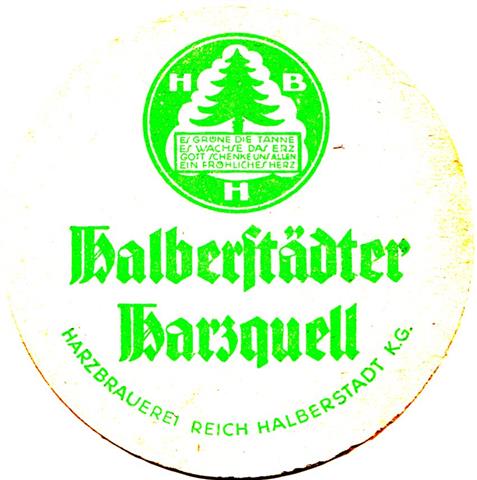 halberstadt hz-st harz rund 2a (215-harzbrauerei reich-grün)